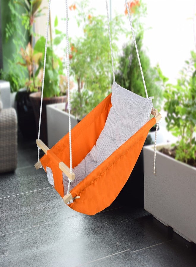 BOFFLE Baby Swing for Infants and Toddlers, Newborn Baby Sleeping Chair Hammock Indoor and Outdoor, Wooden Hanging Seat Chair for Baby up to 2 Years - Image 2